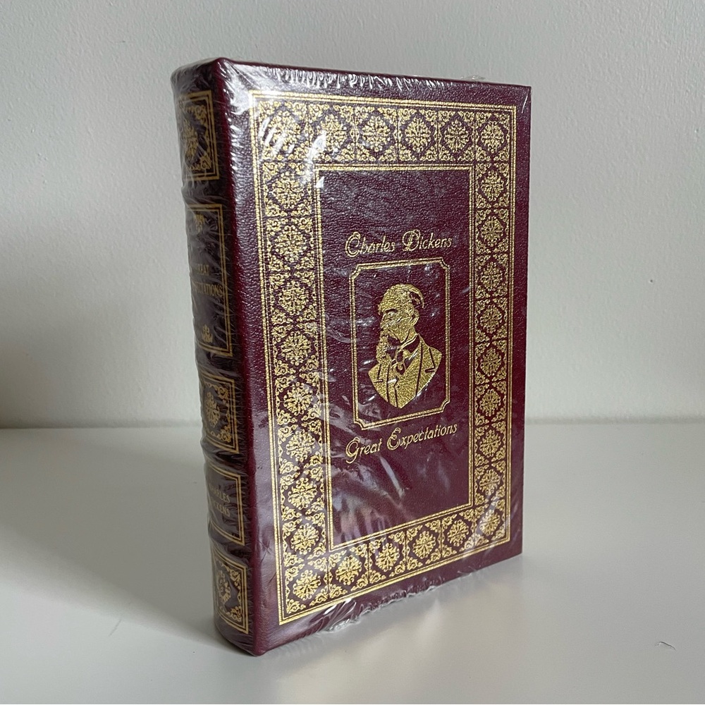 Charles Dickens Great Expectations Decorative Coffee Table Book - Burgundy